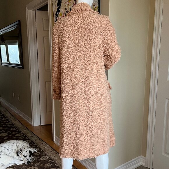 Marc Cain Teddy/Popcorn Knit Wool Sweater Coat - size N3/Medium - Picture 8 of 16